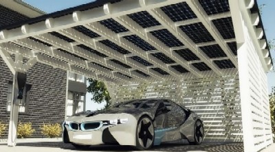 BMW Solarwatt carport